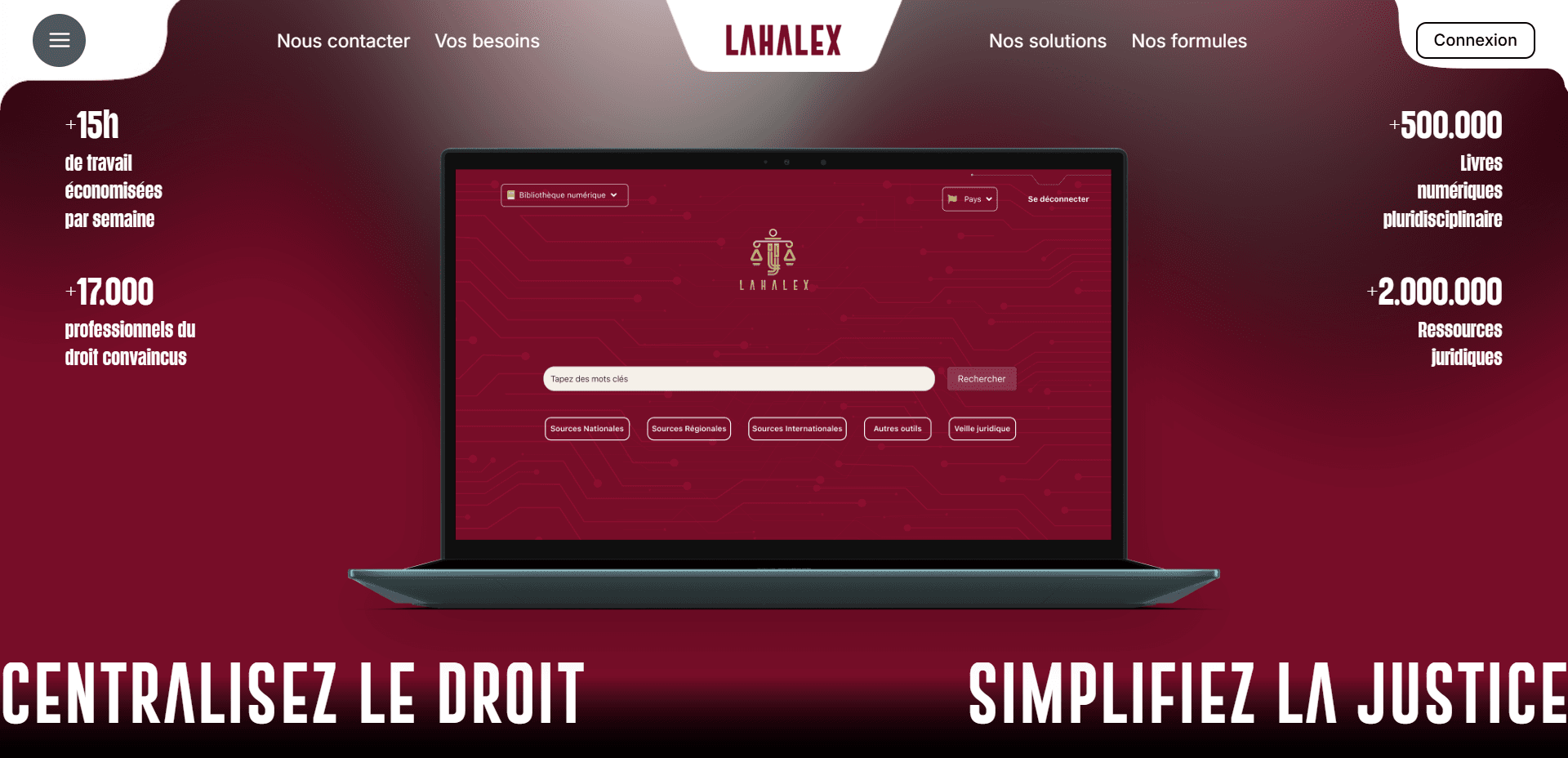 Projet Lahalex - Site Vitrine