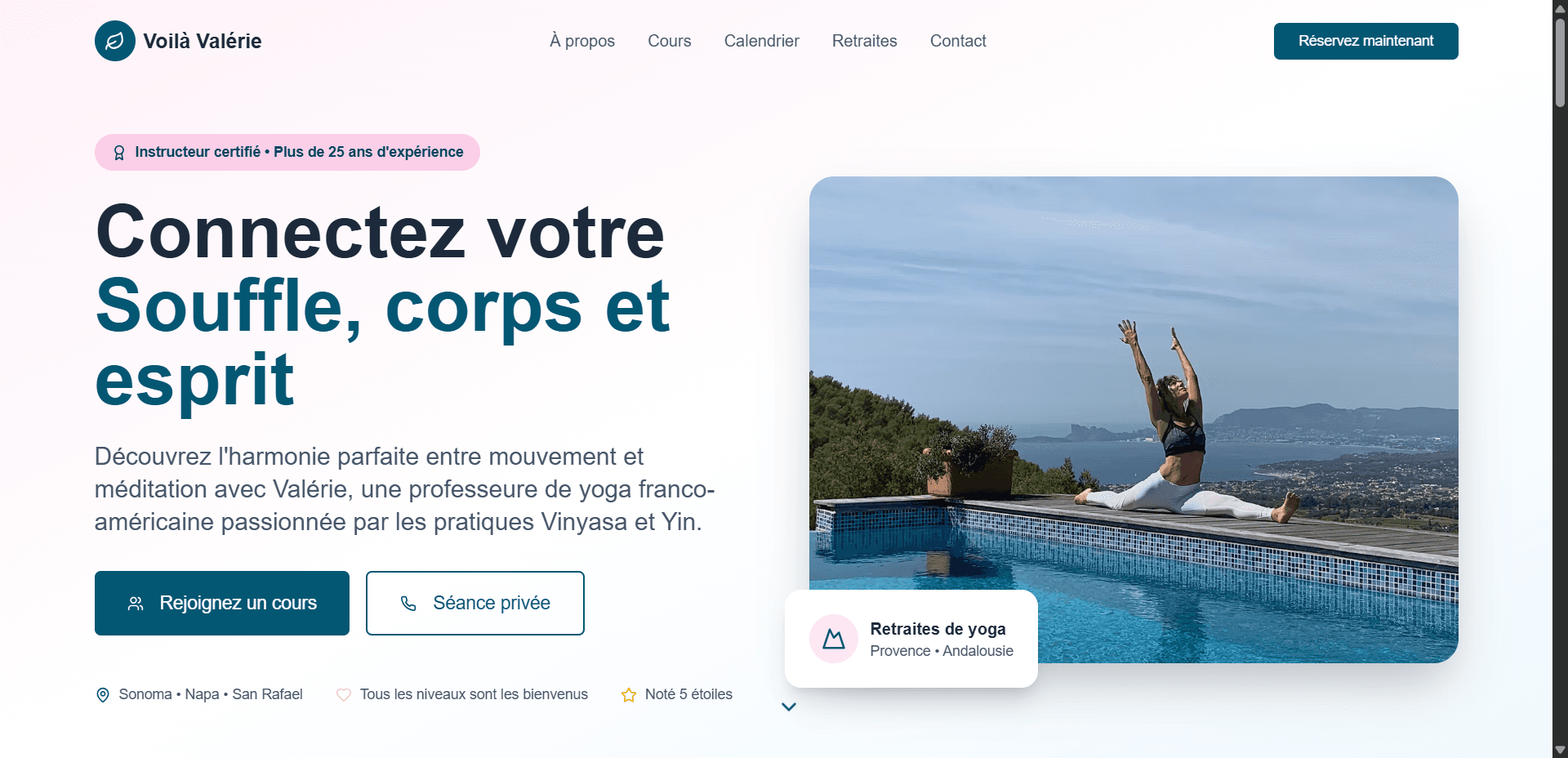 Réalisation Digiplex : Voilà Valérie - Site Vitrine. Expert en création de sites web et applications mobiles au Bénin.