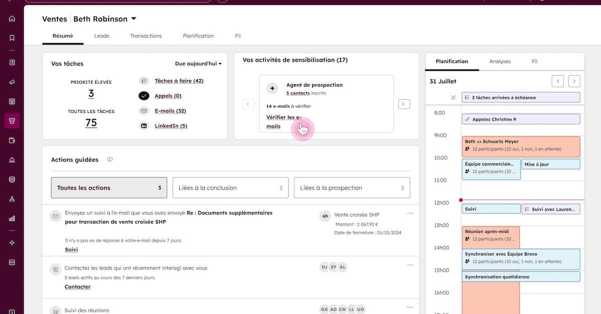 HubSpot Sales Hub : un logiciel de vente complet pour les Ã©quipes commerciales