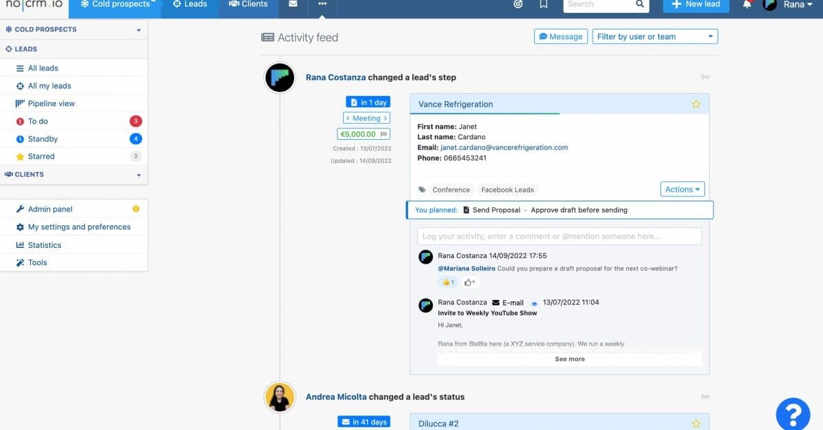 noCRM : une solution commerciale pour TPE et PME