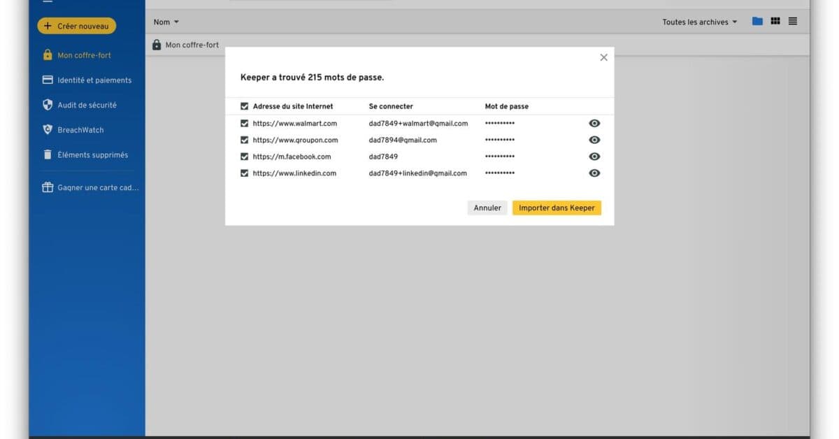 Keeper : un gestionnaire pour enregistrer et sÃ©curiser des mots de passe