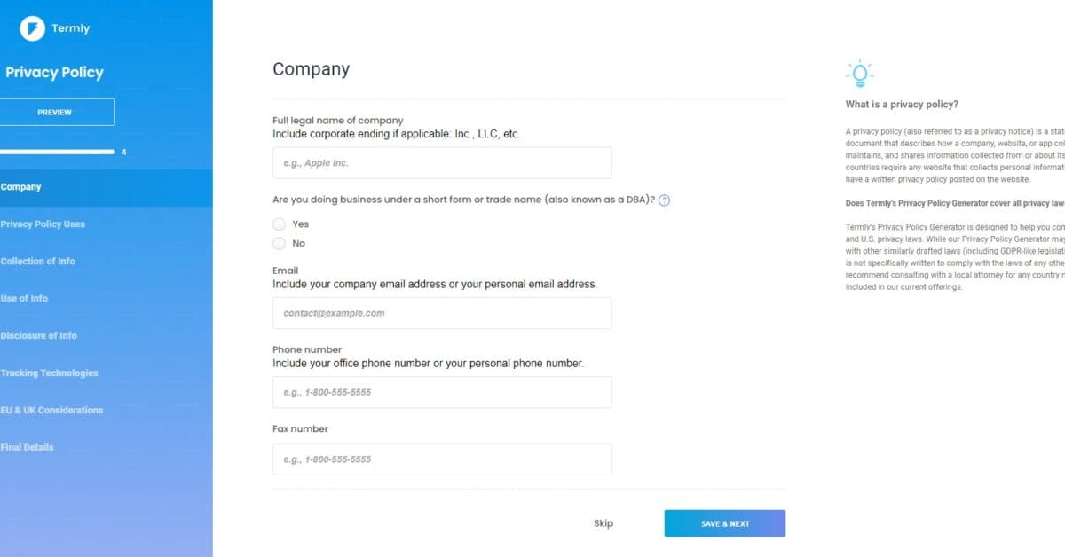 Termly : une solution de gestion des consentements qui s'adresse aux petites entreprises