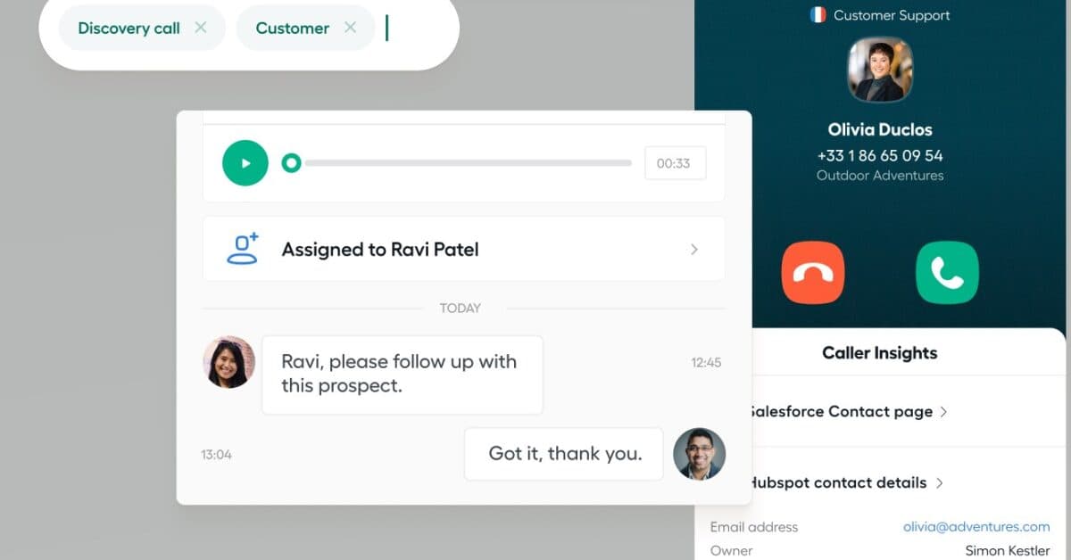 Aircall : un logiciel de téléphonie cloud pour les équipes sales et support