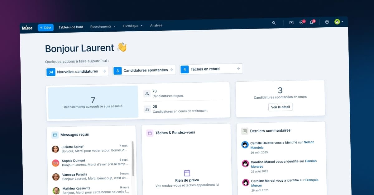 Taleez : un logiciel collaboratif pour piloter tous vos recrutements