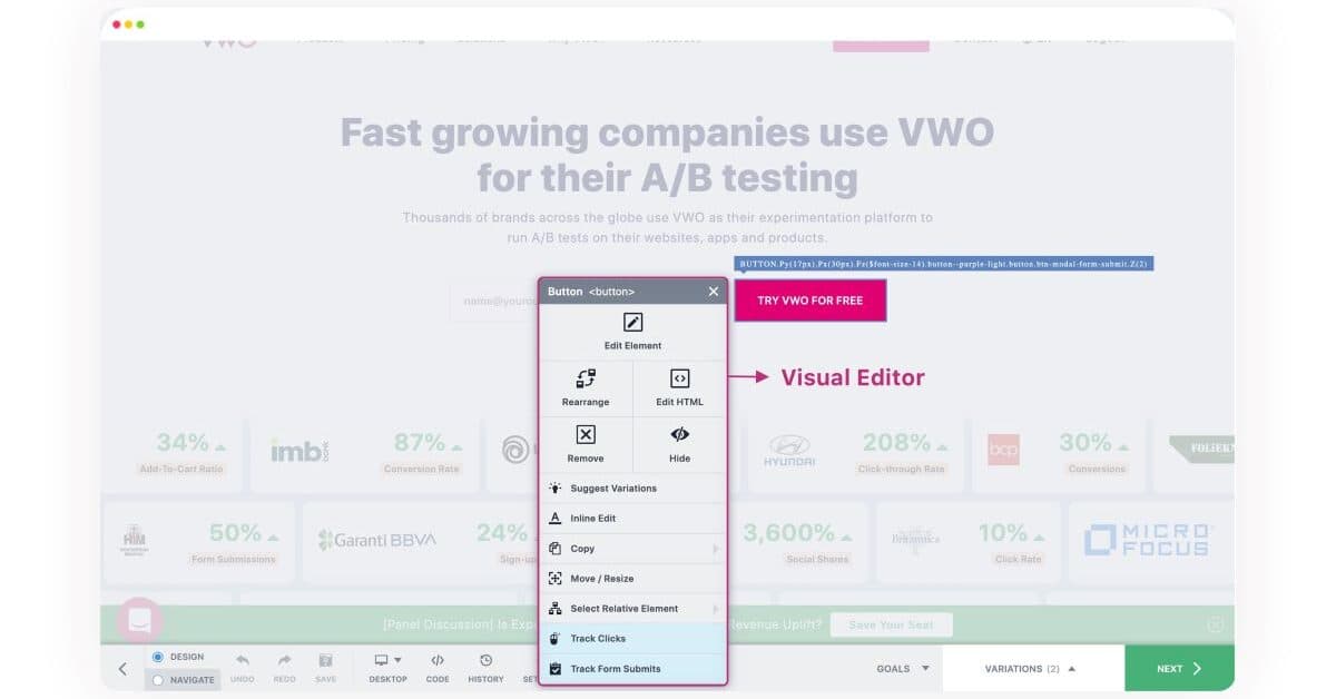 VWO Testing : rÃ©alisez des tests A/B sur votre site ou votre application mobile