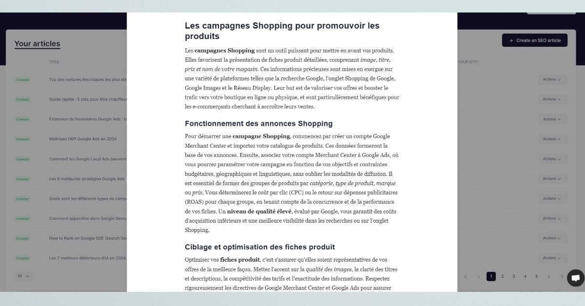 SEOpital : un outil de rédaction SEO qui s'appuie sur l'IA