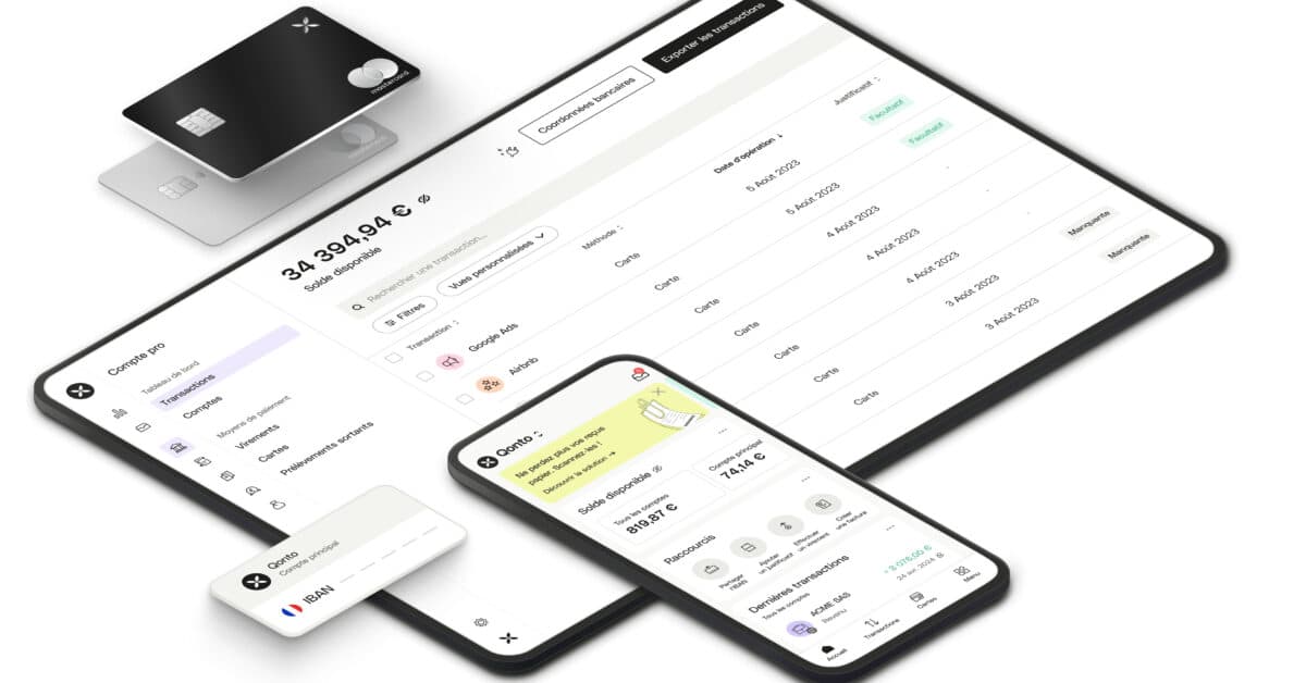 Qonto : un compte pro tout-en-un avec outil de facturation intégré