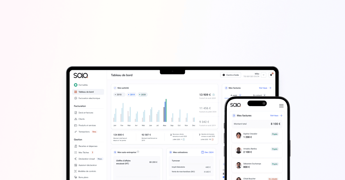 Solo : une plateforme de facturation pour auto-entrepreneurs