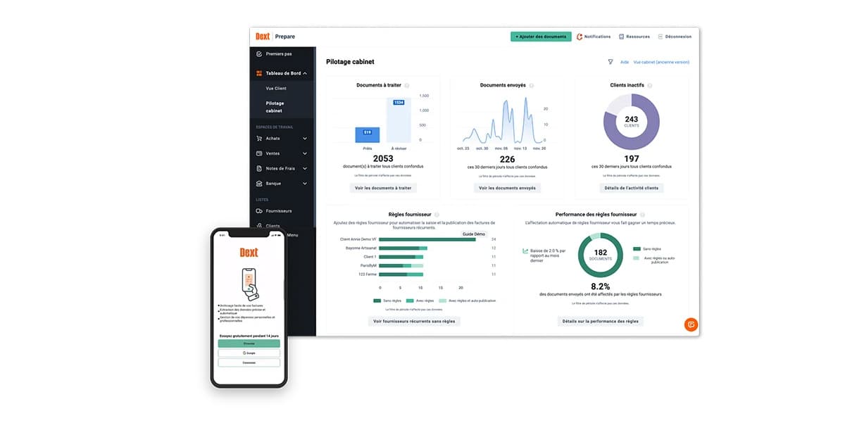 Dext Prepare : un outil de gestion comptable pour les cabinets et TPE/PME