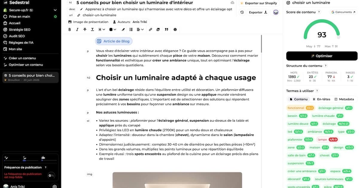 Sedestral : un outil SEO tout-en-un pilotÃ© par des agents IA