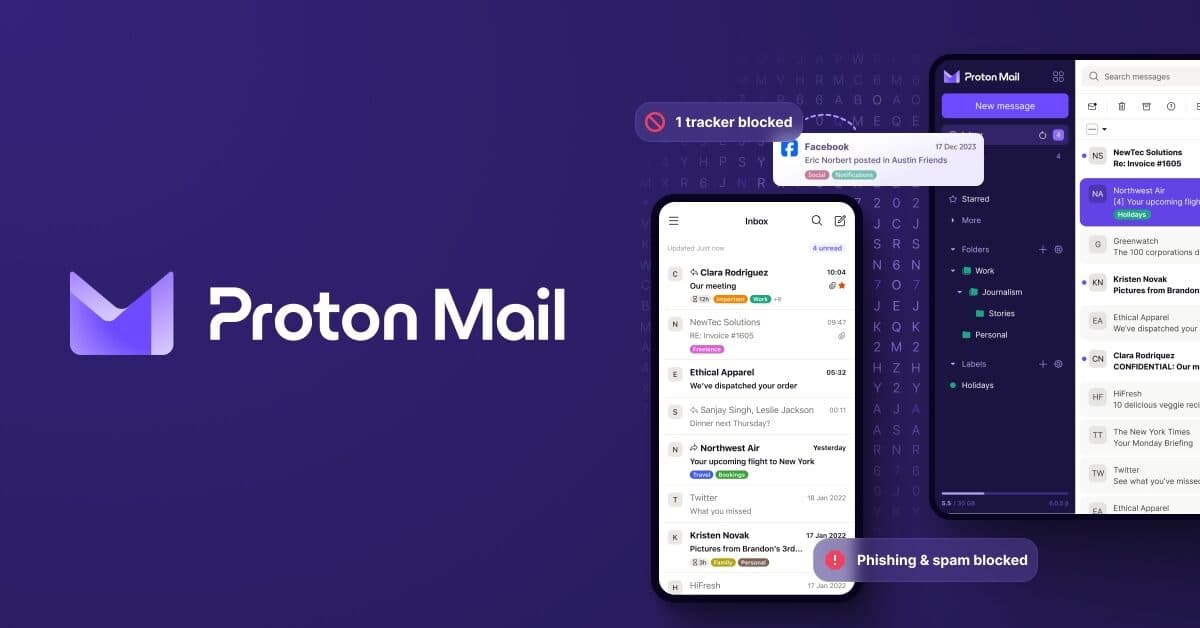 Proton Mail : une messagerie Ã©lectronique chiffrÃ©e de bout en bout