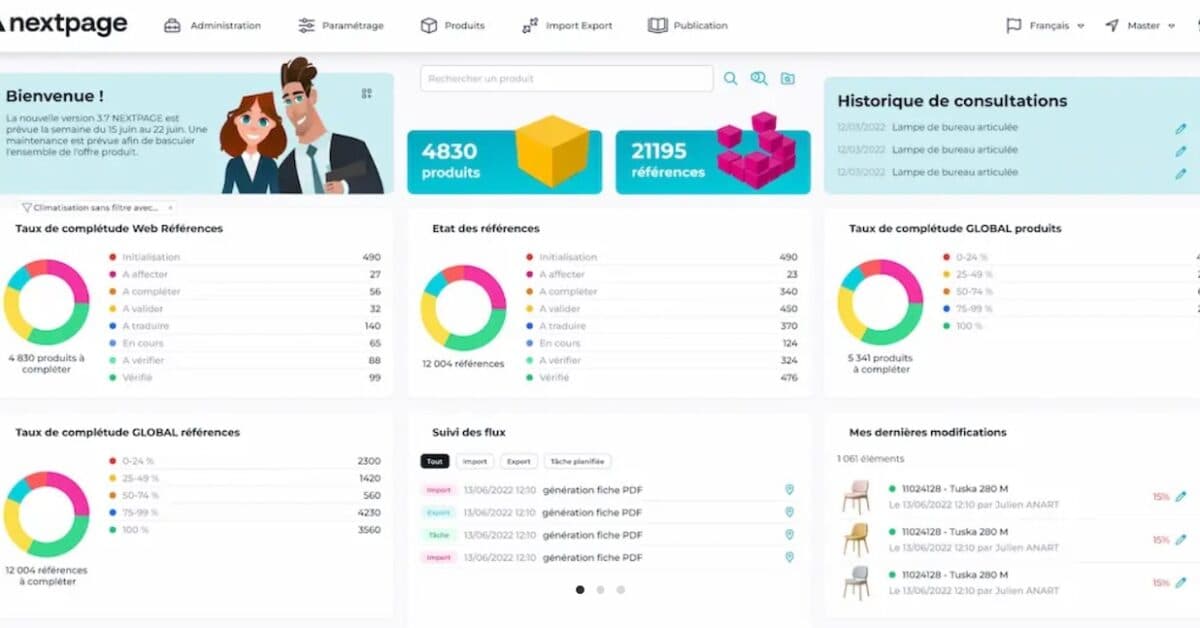 NEXTPAGE : une solution PIM pour centraliser et enrichir les fiches produits