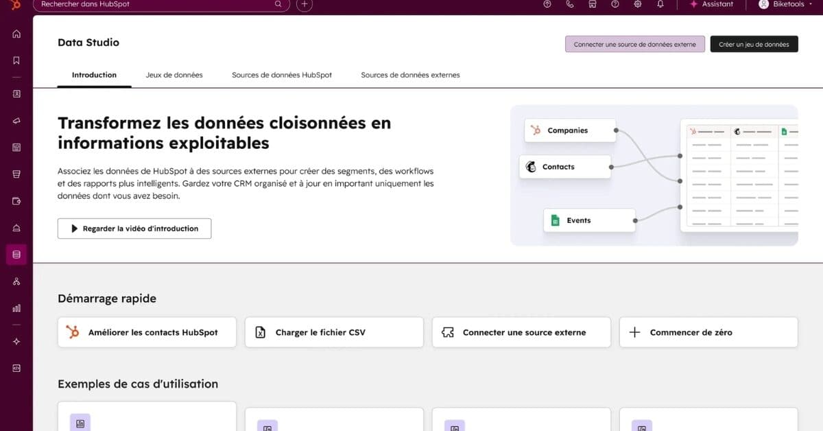 HubSpot Data Hub : une plateforme de gestion des données pour centraliser et fiabiliser les données clients