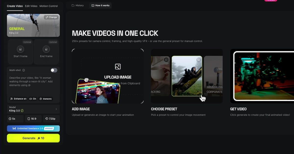 Higgsfield : un agrégateur de modèles d'IA pour la génération de vidéos et d'images