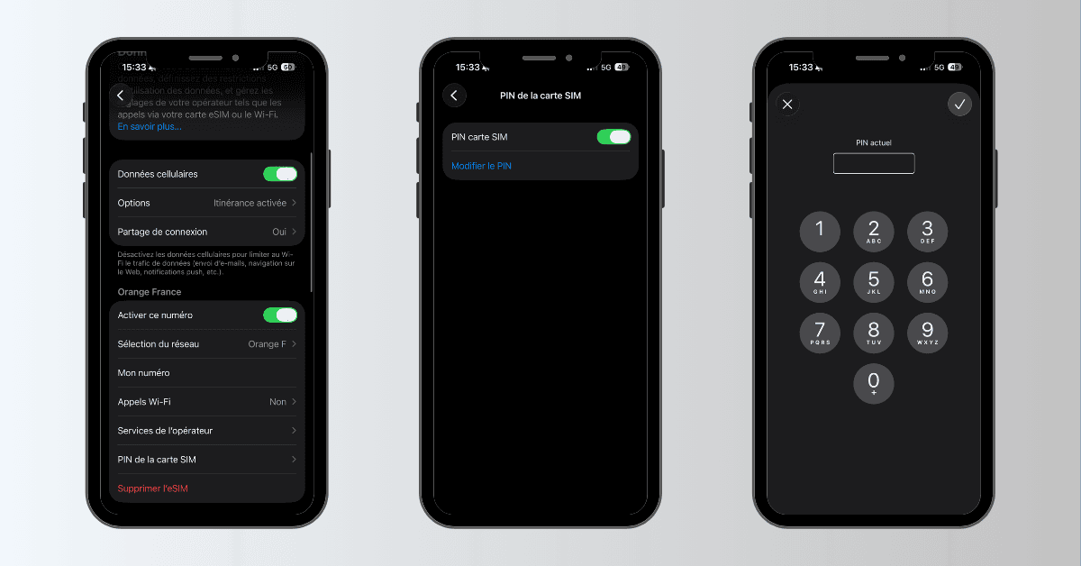 iPhone&nbsp;: comment modifier le code PIN de sa carte SIM