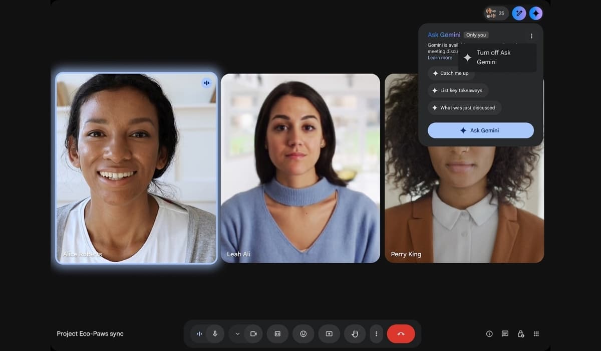Google Meet&nbsp;: les fonctionnalités IA de Gemini déployées en France
