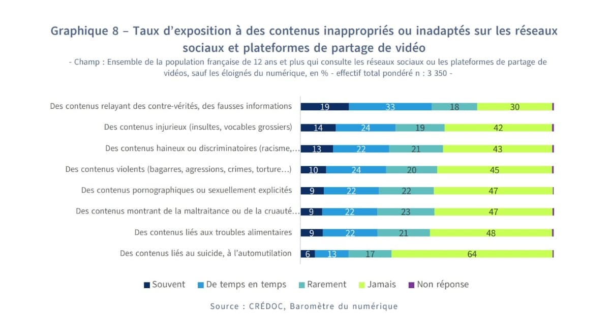 Fake news, haine, violence&nbsp;: ce que voient vraiment les Français sur les réseaux sociaux