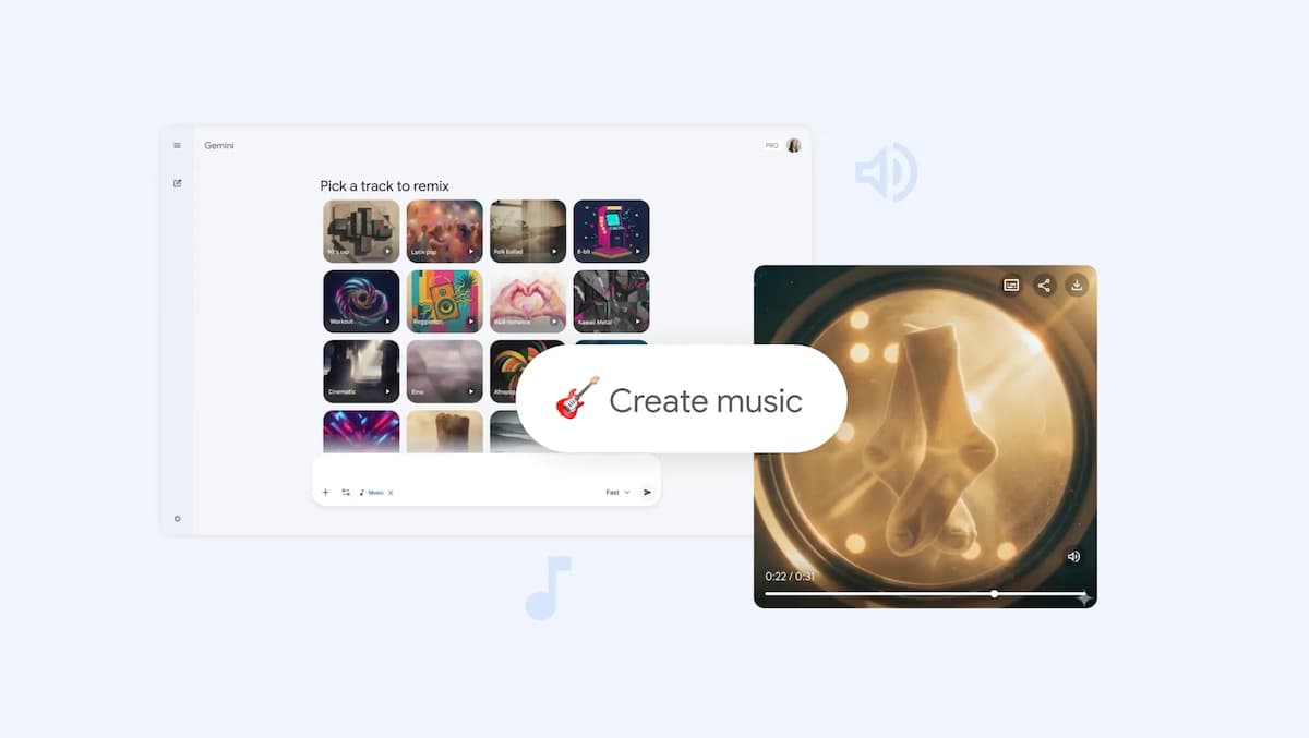 Les conseils de Google pour générer de la musique dans Gemini