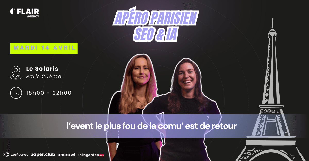 Apéro parisien SEO et IA : une soirée networking pour garder une longueur d’avance