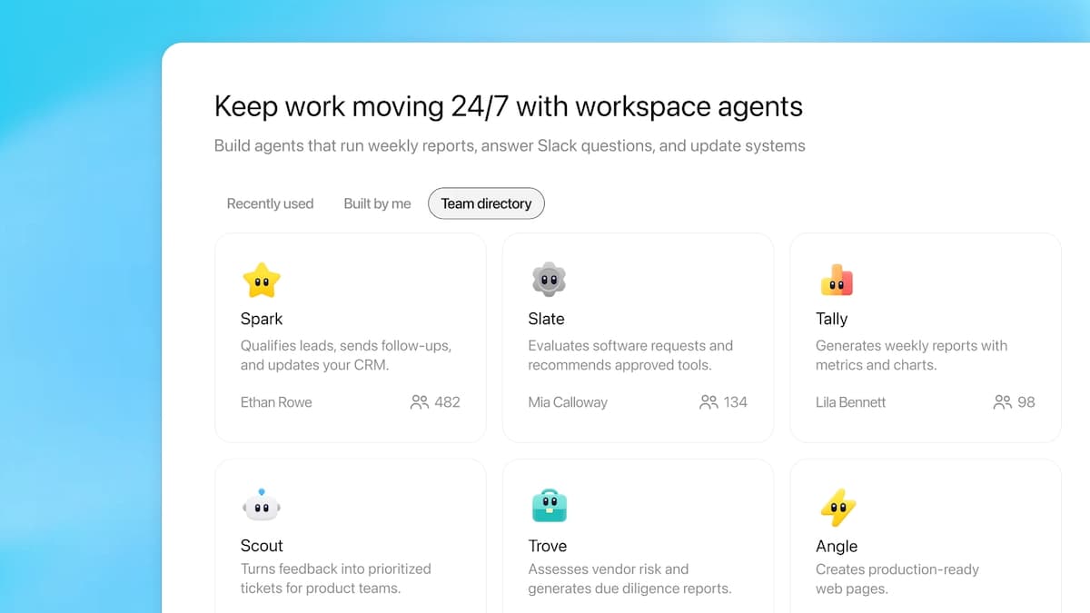 Les workspace agents d&rsquo;OpenAI promettent d&rsquo;automatiser les workflows directement dans ChatGPT