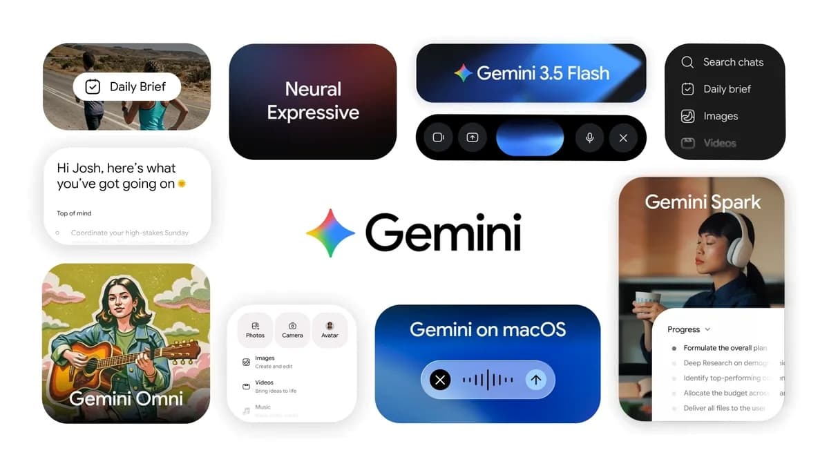 5 nouveautés dans l’application Gemini : nouvelle interface, vidéo IA, briefing personnalisé…