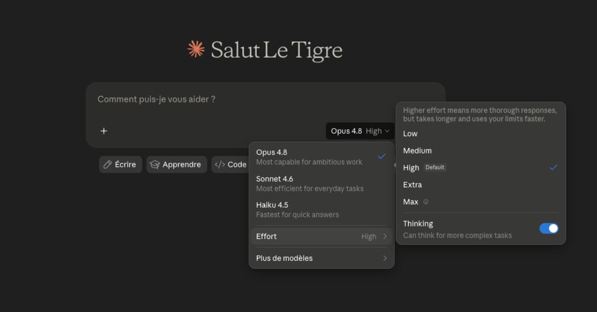 Claude&nbsp;: comment régler le niveau d’effort pour économiser des tokens