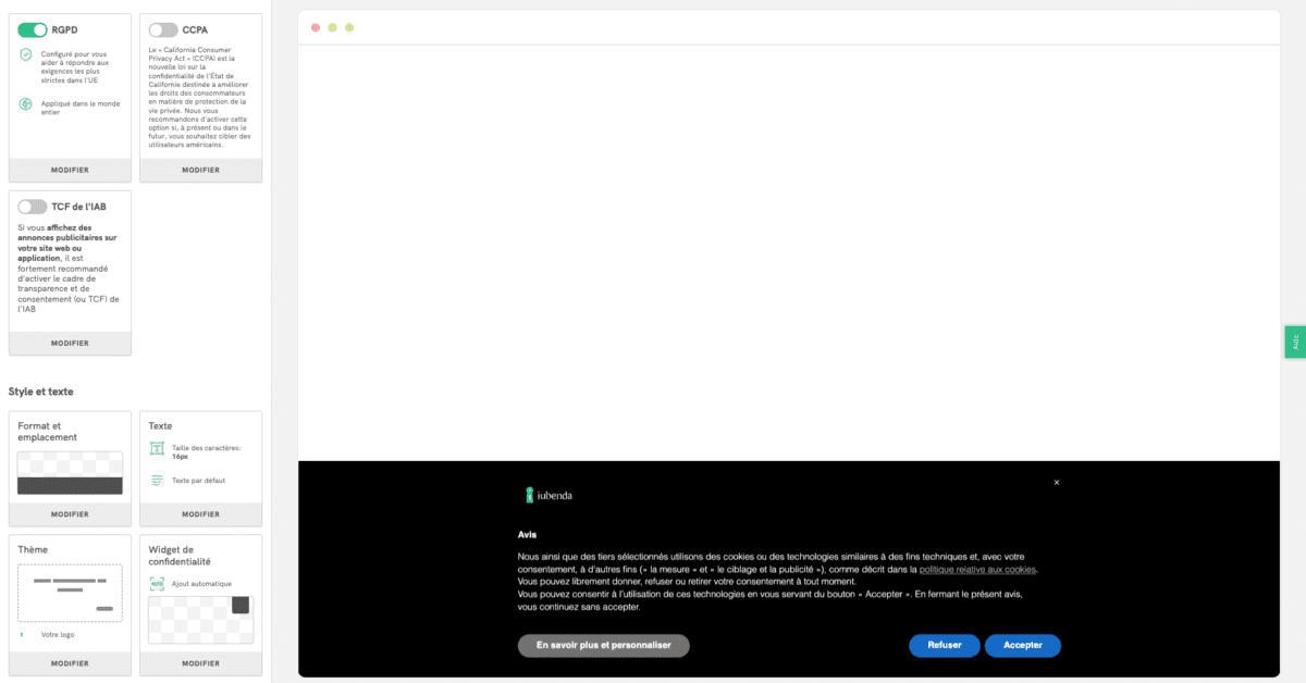 iubenda : une solution pour la mise en conformité de vos sites et applications