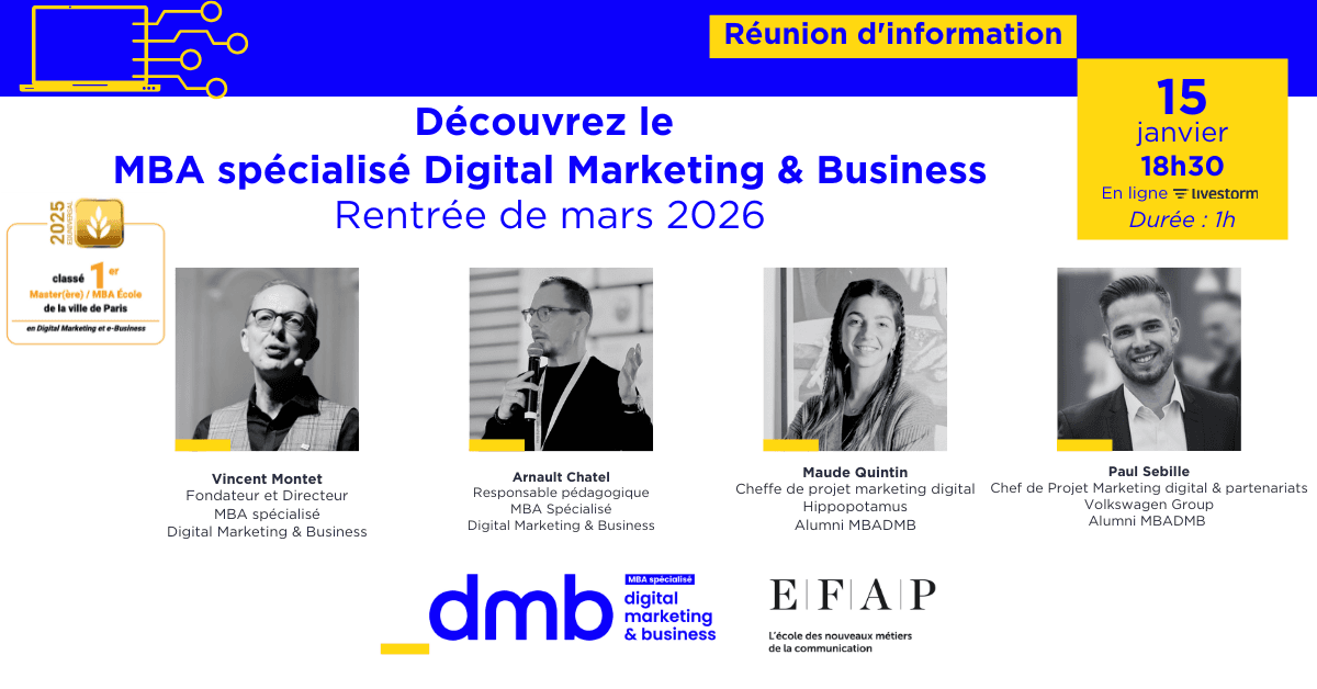 Marketing digital : les compétences clés pour réussir en 2026, et comment se former dès la rentrée de mars