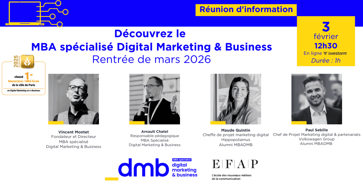 Marketing digital : les compétences attendues pour 2026, et comment une rentrée en mars peut accélérer votre projet