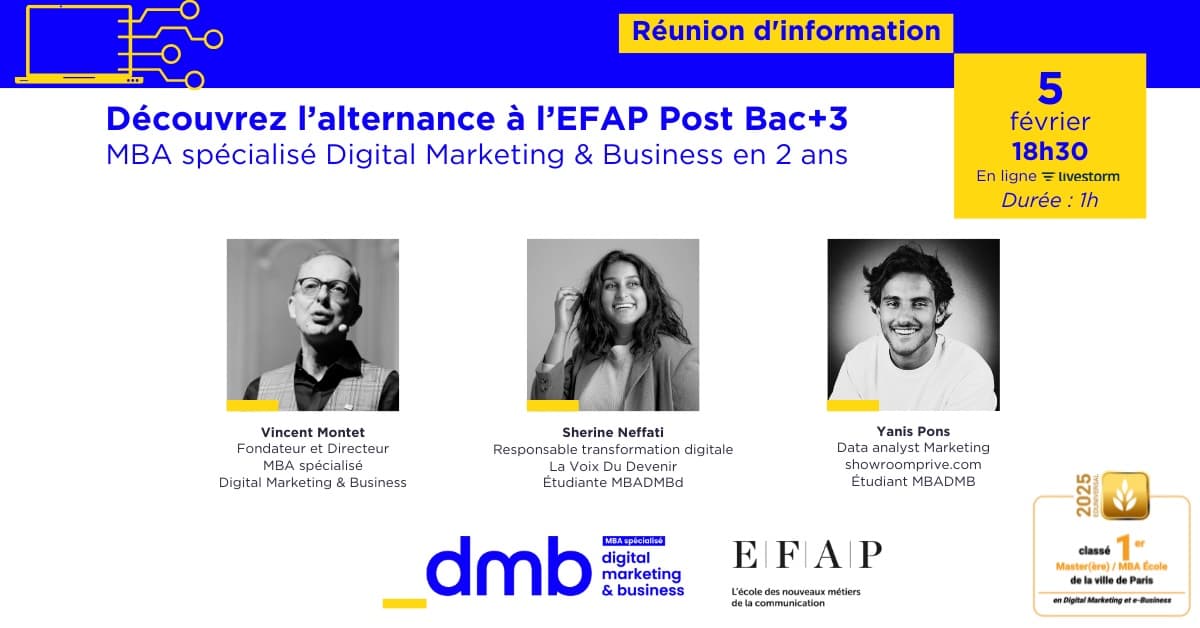 Webinar : comment se former au marketing digital en alternance après un bac+3 ?