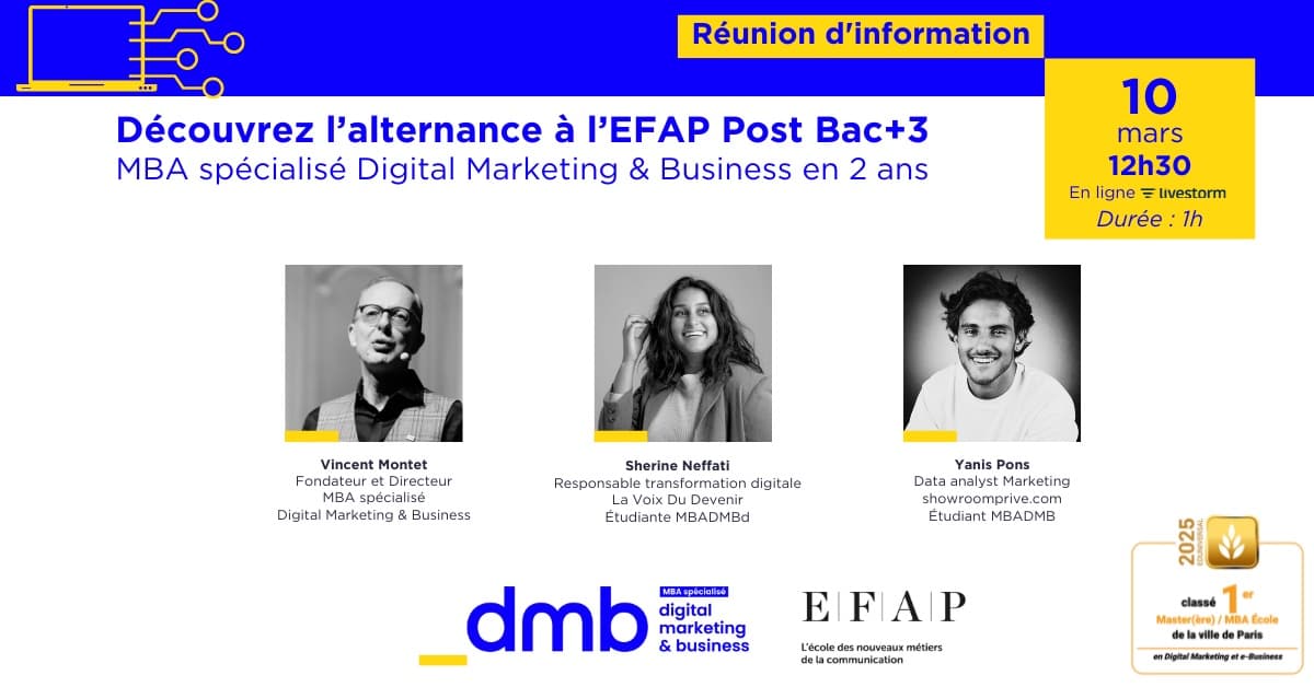 Marketing digital : comment développer son expertise en alternance après un bac+3 ?