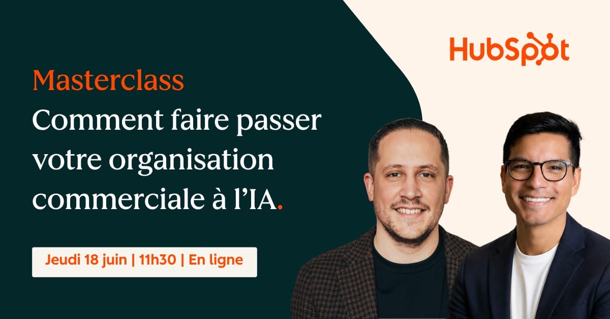 Masterclass : comment faire passer votre organisation commerciale à l’IA